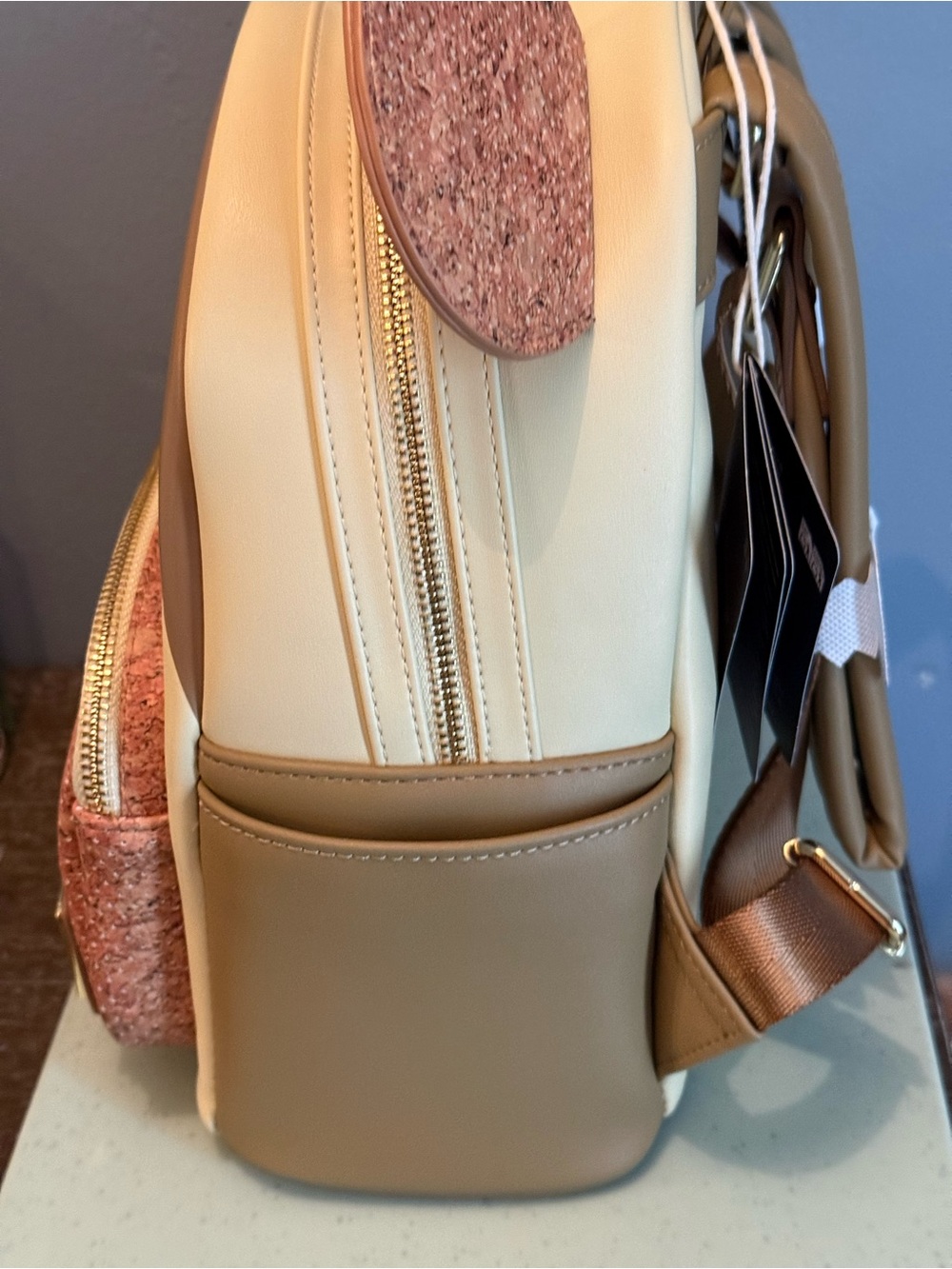 Loungefly Mickey Cork-Ear Mini Backpack - Picture 3 of 8